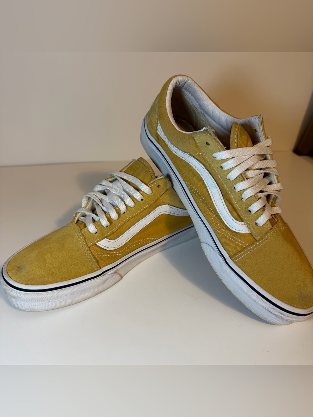 Vans Old Skool Men's Sneakers in Yellow with White Stripe